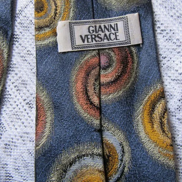 Gianni Versace Silk Tie, made in Italy - Picture 4 of 5